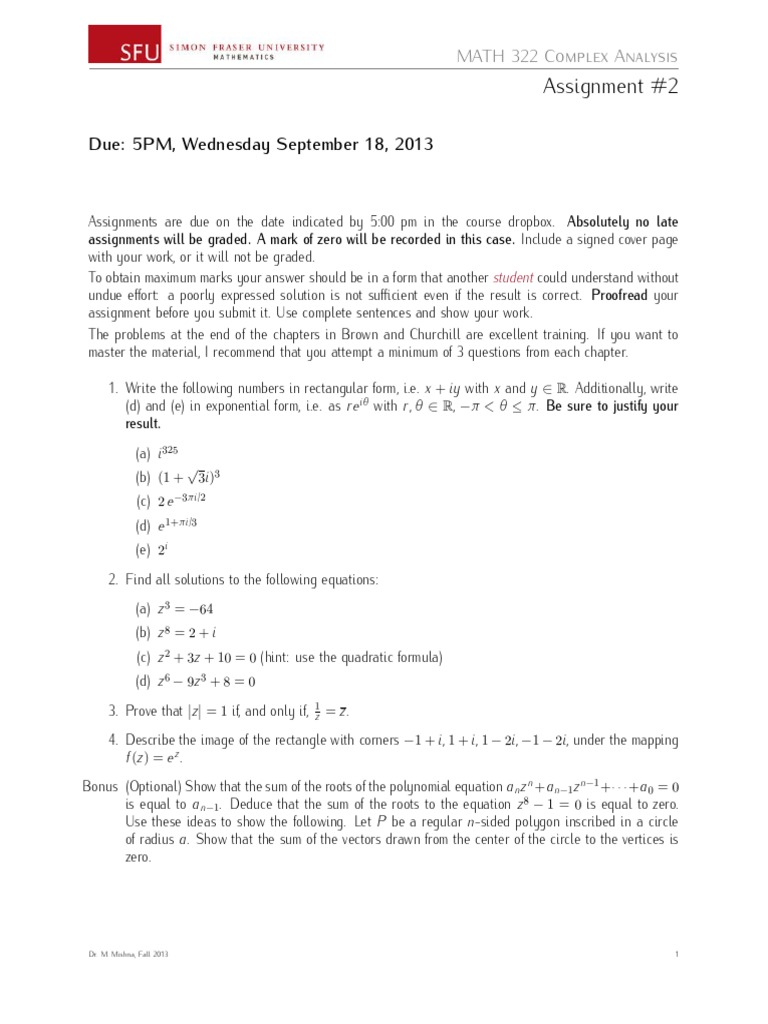Math 322 HW2 | PDF | Teaching Methods & Materials