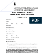 Wayne v Black Scholarship Application 13-14