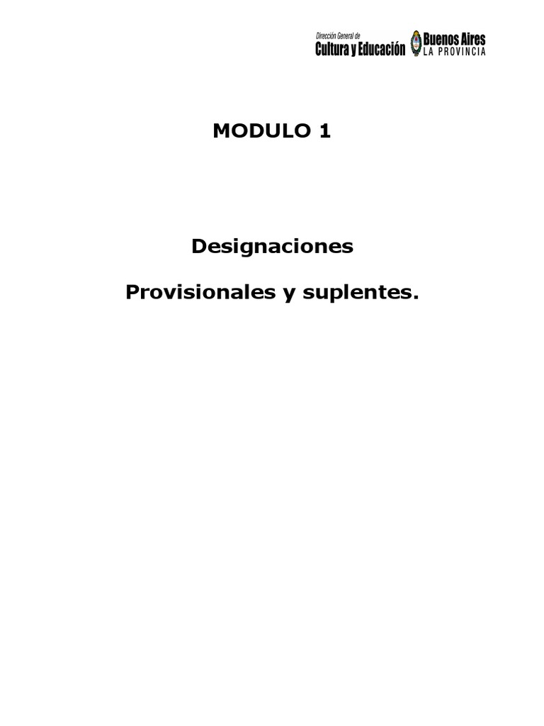 Designaciones Provisionales Docentes | PDF | Maestros | Buenos Aires