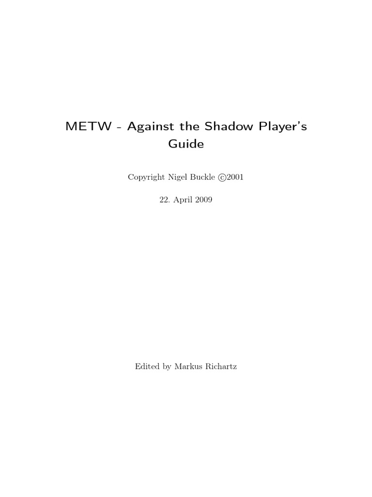 Against The Shadow Players Guide | PDF | Dwarf (Middle Earth) | The ...