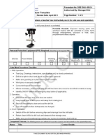 Safe Work Procedure (Drill Press)