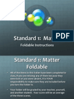 Standard 1: Matter: Foldable Instructions