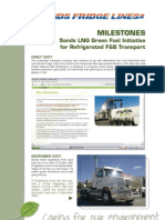 Milestones: Sands LNG Green Fuel Initiative For Refrigerated F&B Transport