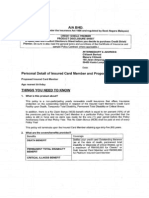 Credit Shield Premier Product Disclosure Sheet ENG