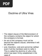 Doctrine of Ultra Vires