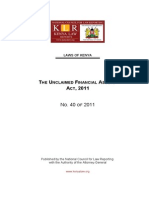 Unclaimed Financial Asset Act 2011