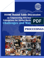 Proceedings of ISSME Round Table Discussion On Empowering Informal Sector Enterprises For Global Market Outreach: Challenges and Way Forward