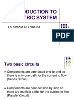 Introduction To Electric System: 1.5 Simple DC Circuits