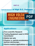Generation of High D.C. Voltages: Unit-Iv