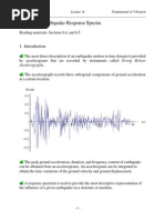 Lecture 18 Earthquake-Response Spectra