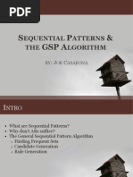 Sequential Patterns the GSP Algorithm