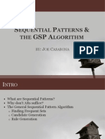 Sequential Patterns The GSP Algorithm