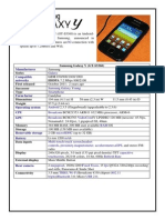 Samsung Galaxy Product Profile