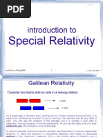 an introduction to Special Relativity