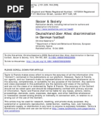 Download Deutschland Uber Alles- Discrimination in German Football by Mezzeum SN195282098 doc pdf