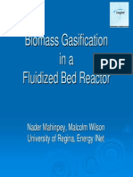 Biomass Gasification in a Fluidized Bed Reactor. ASPEN Sim