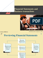 Financial Statements and Business Transactions