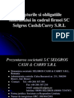 Drepturile Si Obligatiile Angajatilor in Cadrul Firmei SC Selgros Cash Carry SRL