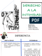 Derecho a La Intimidad