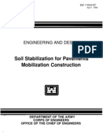 EM 1110-3-137 - Soil Stabilization For Pavements - Mobilization Construction
