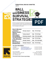 Small Business Survival Strategies Flier - English
