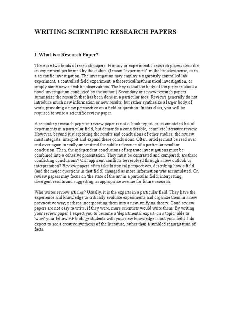 Scientific Paper Writing; How to Write a Scientific Paper (with