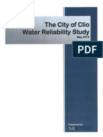 The City of Clio Water Reliability Study, May 2013