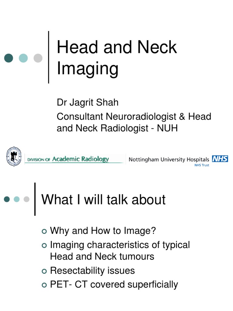 MRI in Head and Neck Tumor Imaging | PDF | Head And Neck Cancer ...