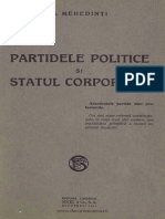 Partidele Poliotice Ai Statul Corporativ