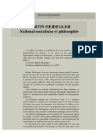 MARTIN HEIDEGGER - National-Socialisme Et Philosophie