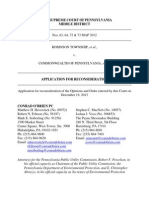 (2010102 - 1) - Application for Reconsideration in Nos. 63, 64, 72 & 73 MAP 2012