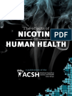 The effects of nicotine on human health - Consumer version