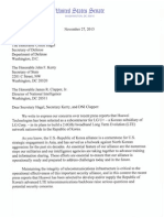 11-27-2013 RM DF Letter to Hagel, Kerry, Clapper RE Huawei Supplies to South Korea