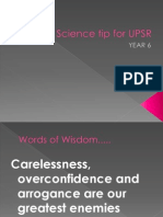 Science Tip for UPSR