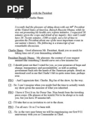 Twenty Minutes with the President (Sheen & Obama)