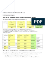 Future Perfect Continuous Tense