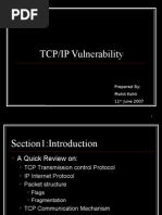 Presentation on TCP-IP Vulnerabilities