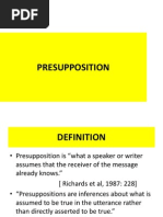 Presupposition