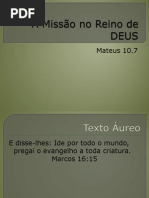 A Missão no Reino de DEUS