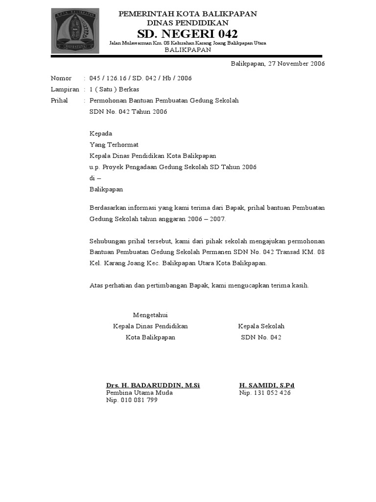 Sd Negeri 042 Pemerintah Kota Balikpapan Dinas Pendidikan