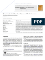 Barton - Shear Strength Criteria For Rock, Rock Joints, Rockfill and Rock Masses - Problems and Some Solutions - 2012