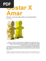 Gostar X Amar