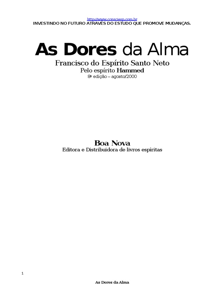  Para as dores da alma (Portuguese Edition