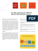 HP Data Archiving For SAP R/3: dynamic/IT ERP Optimization Solutions