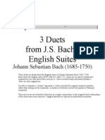 3 Duets From J.S. Bach's English Suites