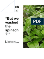Spinach Is Toxic! "But We Washed The Spinach ?!" Listen