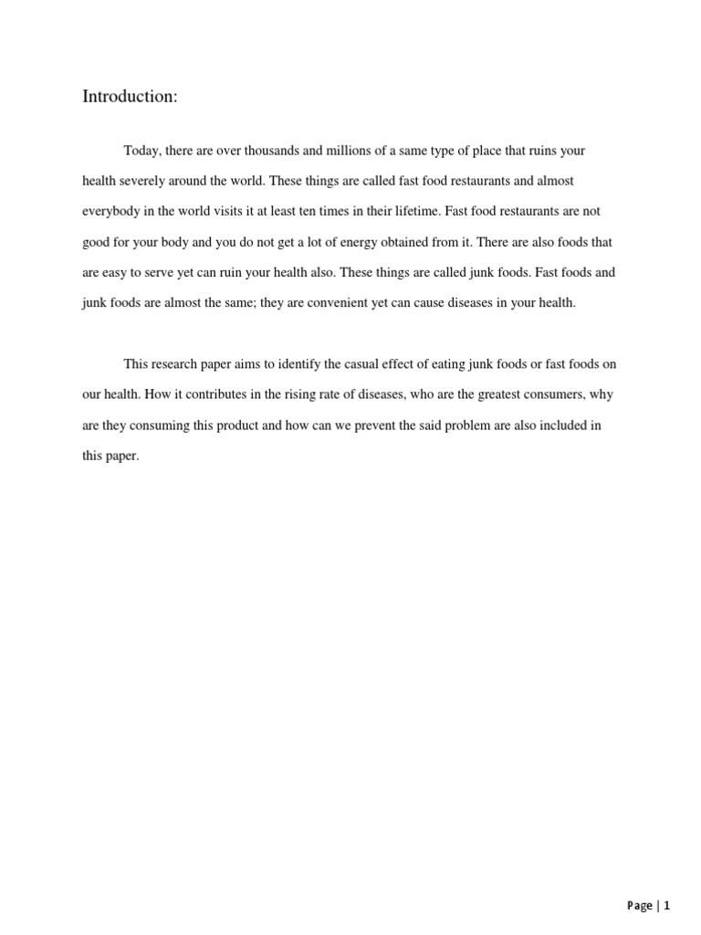 Research paper about food preparation image