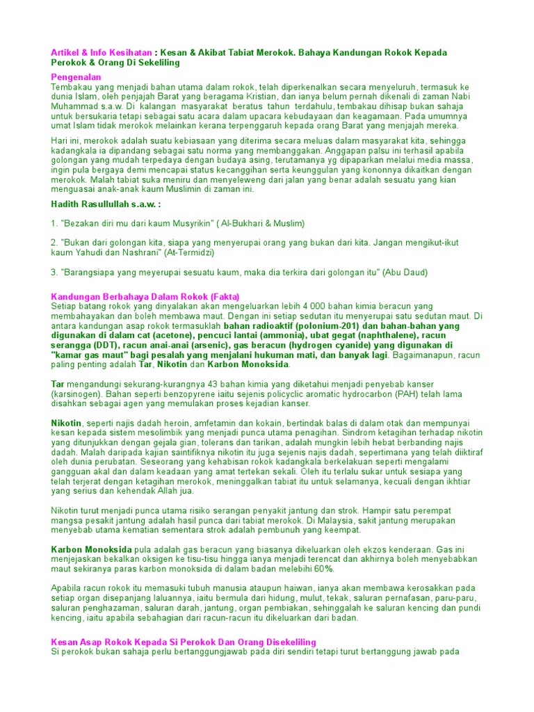 Kesan Rokok Pdf