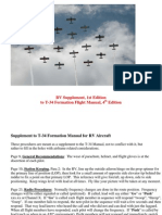 RV Supplement, 1st Edition To T-34 Formation Flight Manual, 4 Edition
