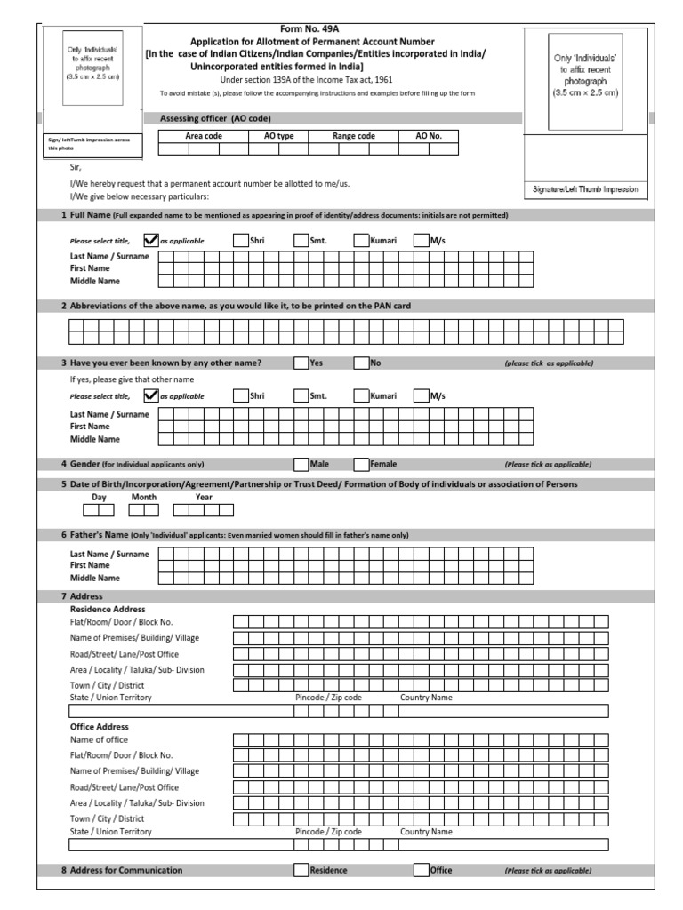Form 49 A | PDF